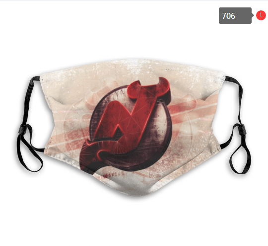 NHL New Jersey Devils #7 Dust mask with filter->new jersey devils->NHL Jersey